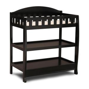 imageDelta Children Infant Changing Table with Pad Espresso CherryEbony Black