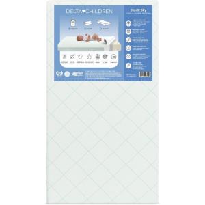 imageDelta Children Starlit Sky 2Stage Crib and Toddler Mattress for Infants ampamp Toddlers  Removable Machine Washable Mattress Cover  Waterproof  GREENGUARD Gold  Made in USA GreenGreen
