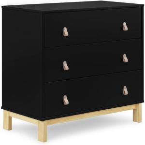 imageDelta Children babyGap Legacy 3 Drawer Dresser with Leather Pulls and Interlocking Drawers Bianca WhiteNaturalEbonyNatural
