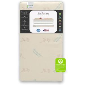 imageSimmons Kids SlumberTime Naturally 2Stage Premium PlantBased Soy Foam Baby Crib Mattress ampamp Toddler Mattress  Waterproof  GREENGUARD Gold ampamp CertiPURUS Certified  Ideal Firmness  Made in USAWhite