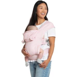 imagebabyGap by Delta Children Legacy 3in1 Baby Carrier  Newborn to Toddler Holds 75 to 25 lbs Facein and FaceOut Baby Carrier Wrap with Lumbar Support Ergonomic ChambrayBlush