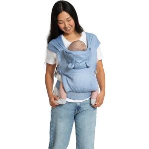 imagebabyGap by Delta Children Legacy 3in1 Baby Carrier  Newborn to Toddler Holds 75 to 25 lbs Facein and FaceOut Baby Carrier Wrap with Lumbar Support Ergonomic ChambrayChambray