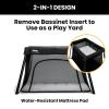 imageJeep Horizon Compact Travel 2in1 Play Yard and Bassinet BlackBlack