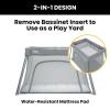 imageJeep Horizon Compact Travel 2in1 Play Yard and Bassinet BlackLight Grey