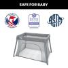 imageJeep Horizon Compact Travel 2in1 Play Yard and Bassinet BlackLight Grey