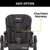 imageJeep by Delta Children Classic Convertible 2in1 High Chair for Babies and Toddlers with Adjustable Height Recline ampamp Footrest  Dishwasher Safe Meal Tray Black