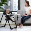 imageJeep by Delta Children Classic Convertible 2in1 High Chair for Babies and Toddlers with Adjustable Height Recline ampamp Footrest  Dishwasher Safe Meal Tray Black