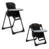 imageJeep by Delta Children Classic Convertible 2in1 High Chair for Babies and Toddlers with Adjustable Height Recline ampamp Footrest  Dishwasher Safe Meal Tray Black