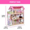 imageDelta Children Little Gem Dollhouse  3Story Dollhouse with 4 Rooms  Includes 16 Accessories  Fits 5inch Dolls  Pretend Play Dream Gift for Ages 3