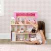 imageDelta Children Little Gem Dollhouse  3Story Dollhouse with 4 Rooms  Includes 16 Accessories  Fits 5inch Dolls  Pretend Play Dream Gift for Ages 3