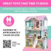 imageDelta Children MySize Dollhouse  Large 3Story Dollhouse with 7 Rooms Includes 12 Accessories  Fits 12inch Dolls  Pretend Play Dream Gift for Ages 3