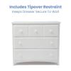 imageDelta Children 3 Drawer Dresser with Interlocking Drawers GreyBianca White