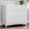 imageDelta Children 3 Drawer Dresser with Interlocking Drawers GreyBianca White