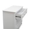 imageDelta Children 3 Drawer Dresser with Interlocking Drawers GreyBianca White