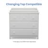 imageDelta Children 3 Drawer Dresser with Interlocking Drawers GreyBianca White