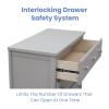 imageDelta Children 3 Drawer Dresser with Interlocking Drawers GreyGrey