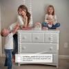 imageDelta Children 3 Drawer Dresser with Interlocking Drawers GreyGrey