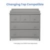 imageDelta Children 3 Drawer Dresser with Interlocking Drawers GreyGrey
