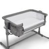 imageDelta Children Close2Me Bedside Baby Bassinet Sleeper with Breathable Mesh and Adjustable Heights  Lightweight Portable Crib Grey