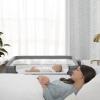 imageDelta Children Close2Me Bedside Baby Bassinet Sleeper with Breathable Mesh and Adjustable Heights  Lightweight Portable Crib Grey