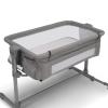 imageDelta Children Close2Me Bedside Baby Bassinet Sleeper with Breathable Mesh and Adjustable Heights  Lightweight Portable Crib Grey