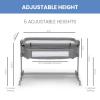 imageDelta Children Close2Me Bedside Baby Bassinet Sleeper with Breathable Mesh and Adjustable Heights  Lightweight Portable Crib Grey