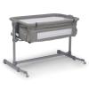 imageDelta Children Close2Me Bedside Baby Bassinet Sleeper with Breathable Mesh and Adjustable Heights  Lightweight Portable Crib Grey