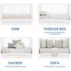 imageDelta Children Dylan 4in1 Convertible Crib AcornBianca White