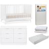 imageDelta Children Dylan 4in1 Convertible Crib AcornBianca White