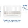 imageDelta Children Dylan 4in1 Convertible Crib AcornBianca White