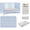 imageDelta Children Dylan 4in1 Convertible Crib AcornCloud Blue