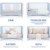 imageDelta Children Dylan 4in1 Convertible Crib AcornCloud Blue