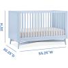 imageDelta Children Dylan 4in1 Convertible Crib AcornCloud Blue