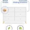 imageDelta Children Essex 6 Drawer Dresser BlackNaturalBianca WhiteNatural