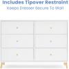 imageDelta Children Essex 6 Drawer Dresser BlackNaturalBianca WhiteNatural