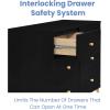 imageDelta Children Essex 6 Drawer Dresser BlackNaturalBlackNatural