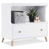 imageDelta Children Essex Convertible Changing Table with Drawer Bianca WhiteNaturalBianca WhiteNatural