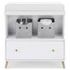 imageDelta Children Essex Convertible Changing Table with Drawer Bianca WhiteNaturalBianca WhiteNatural