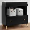 imageDelta Children Essex Convertible Changing Table with Drawer Bianca WhiteNaturalEbonyNatural