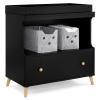 imageDelta Children Essex Convertible Changing Table with Drawer Bianca WhiteNaturalEbonyNatural
