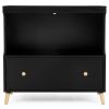 imageDelta Children Essex Convertible Changing Table with Drawer Bianca WhiteNaturalEbonyNatural