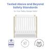 imageDelta Children Gio Mini Crib with 275quot Mattress Included EbonyNaturalBianca WhiteNatural