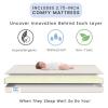 imageDelta Children Gio Mini Crib with 275quot Mattress Included EbonyNaturalBianca WhiteNatural