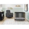 imageDelta Children Gio Mini Crib with 275quot Mattress Included EbonyNaturalEbonyNatural