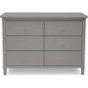 imageDelta Children Haven 6 Drawer Dresser WhiteGrey