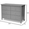 imageDelta Children Haven 6 Drawer Dresser WhiteGrey