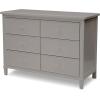 imageDelta Children Haven 6 Drawer Dresser WhiteGrey