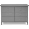 imageDelta Children Haven 6 Drawer Dresser WhiteGrey