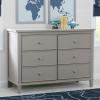imageDelta Children Haven 6 Drawer Dresser WhiteGrey
