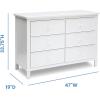imageDelta Children Haven 6 Drawer Dresser WhiteWhite